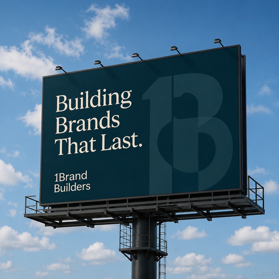 1Brand Builders outdoor billboard in Johannesburg