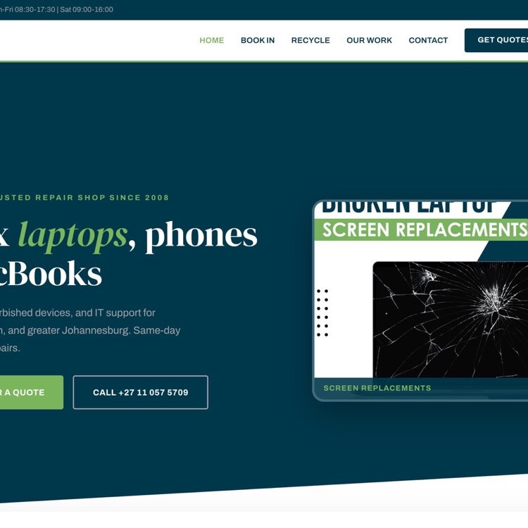 Asetos Computers website designed by 1Brand Builders